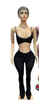 black pants set